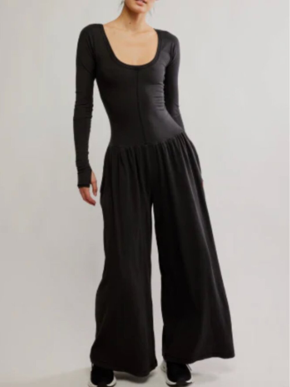 FREE PEOPLE MOVEMENT HOT SHOT WIDE LEG ONESIE
